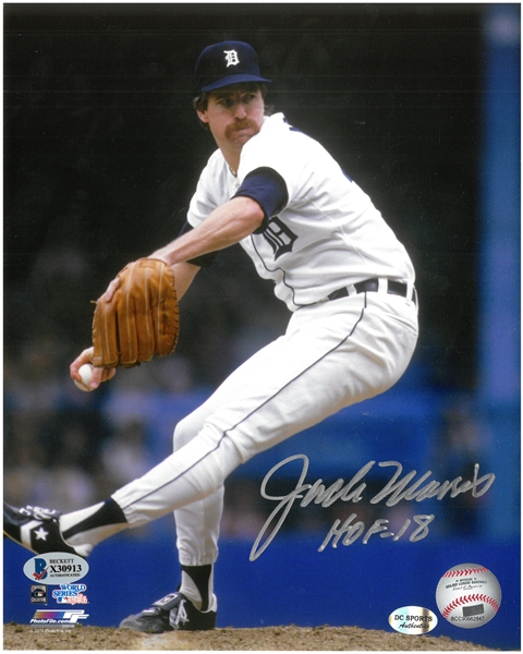 Jack Morris Autographed 8x10 Photo w/ HOF