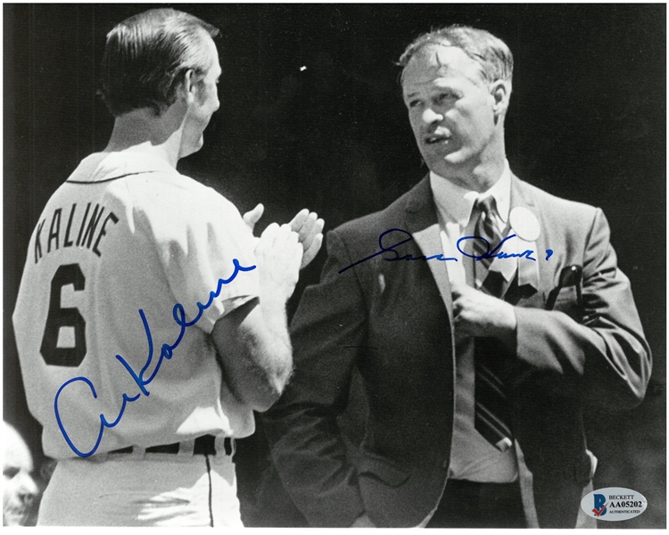 Al Kaline & Gordie Howe Autographed 8x10 Photo