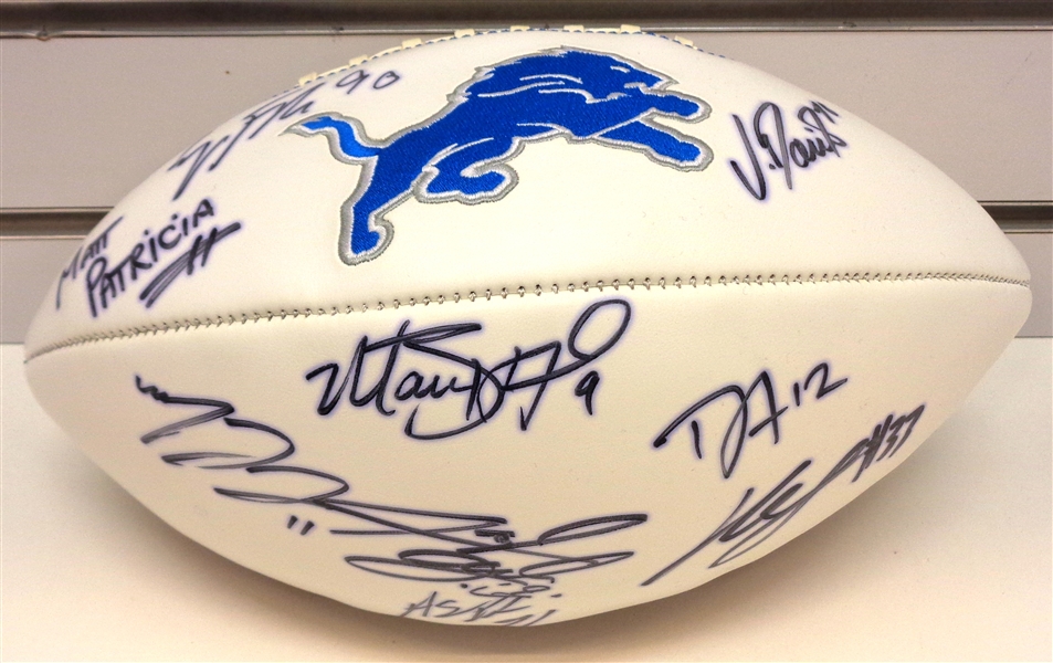 2019 Detroit Lions Football Signed by 9