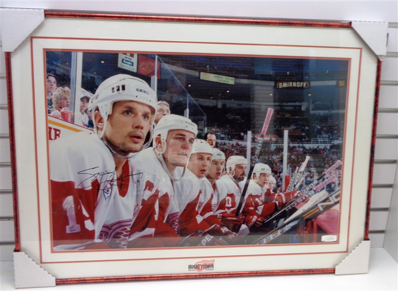 Steve Yzerman Autographed Framed Photo