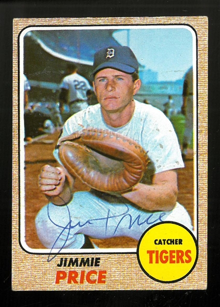 Jim Price Autographed 1968 Topps Card