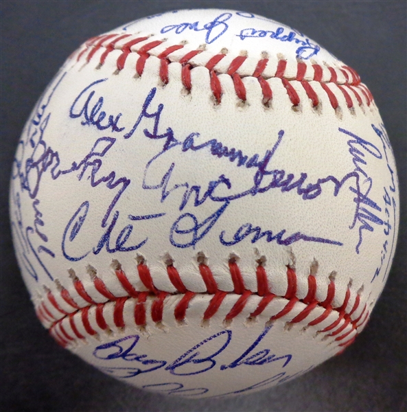 1984 Detroit Tigers 39 Signature Team Ball