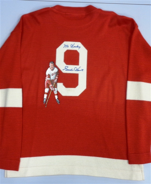 Gordie Howe Autographed Hand Painted Sweater