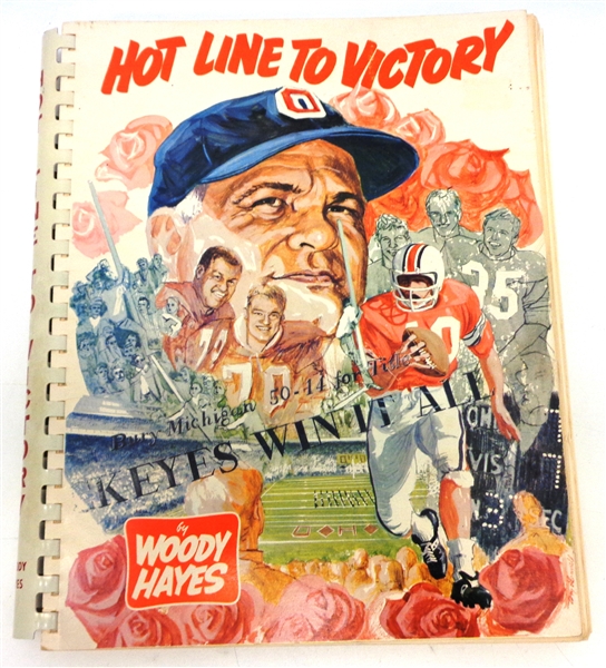 Woody Hayes Autographed & Inscribed "Hot Line to Victory" Book