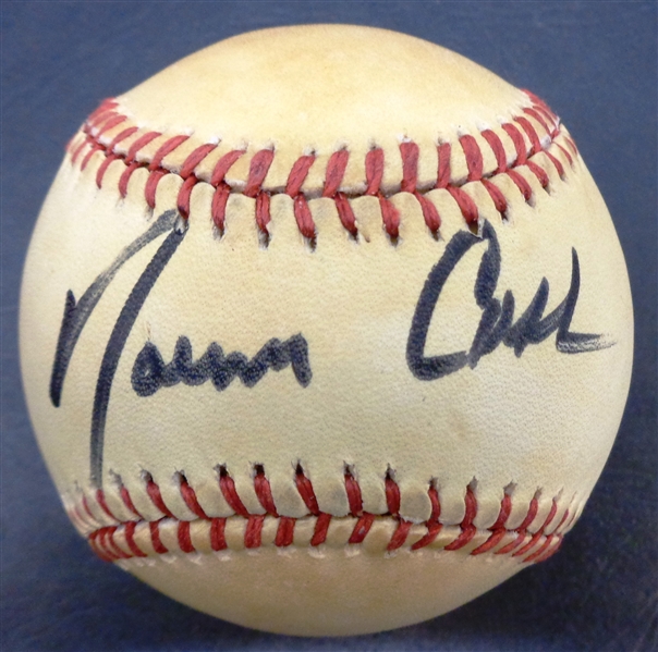 Norm Cash Autographed Baseball