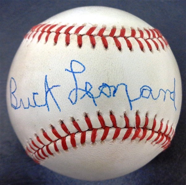 Buck Leonard Autographed Baseball