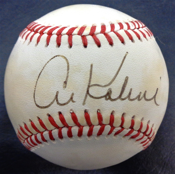 Al Kaline Autographed Baseball