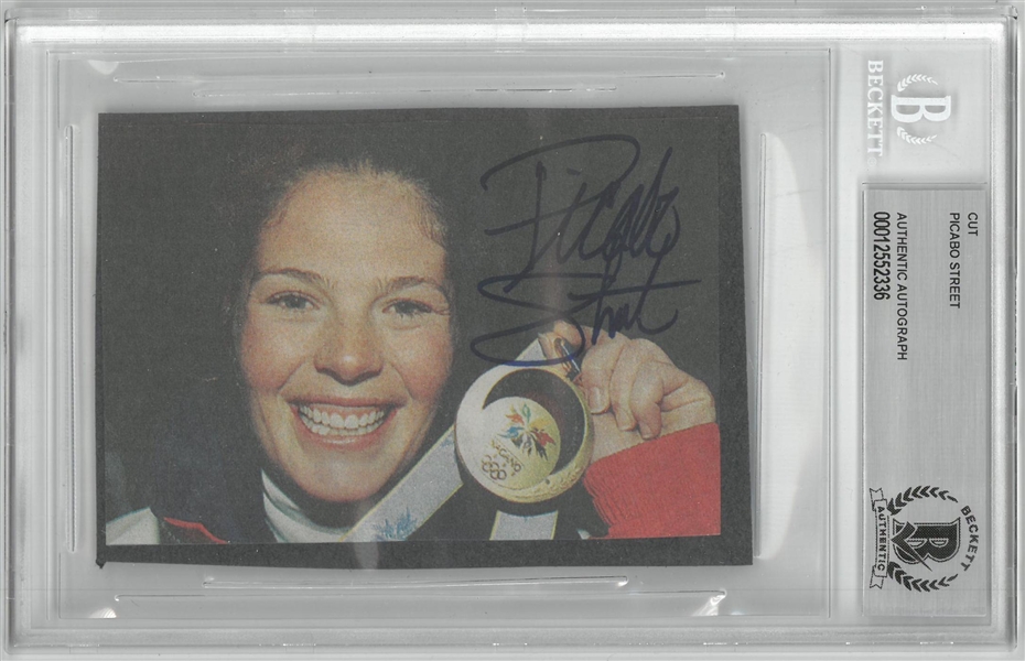 Picabo Street Autographed 2x3 Newspaper Photo 