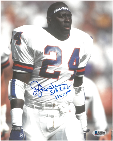 Ottis Anderson Autographed 8x10 w/ SB XXV MVP