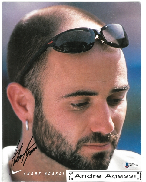 Andre Agassi Autographed 8x10 Promo Card
