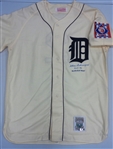 Charlie Gehringer Autographed M&N Tigers Jersey w/ 2 Inscriptions