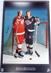 Wayne Gretzky & Gordie Howe Autographed Nike Poster