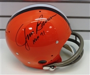 Jim Brown Autographed Browns TK Suspension Helmet