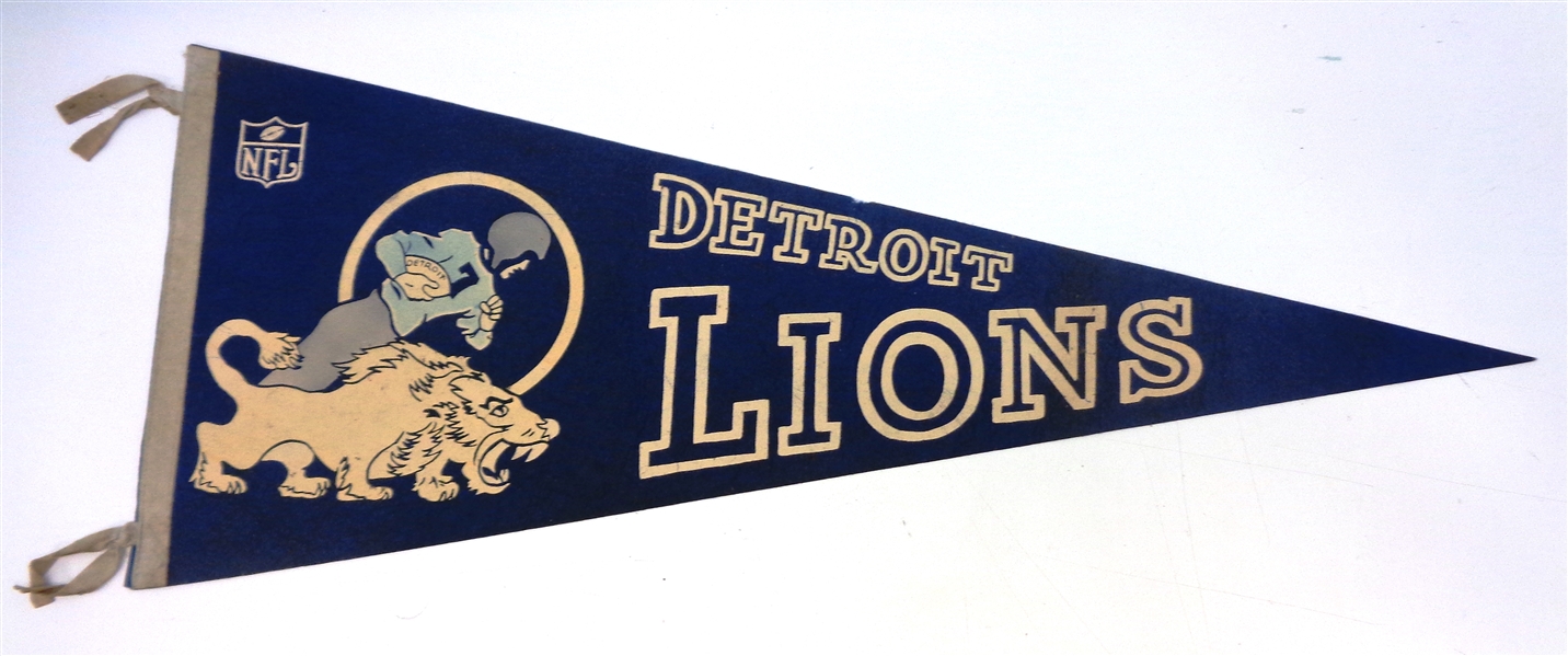 1960s Detroit Lions Pennant