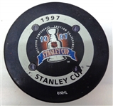 1997 Stanley Cup FoxTrax Game Used Puck