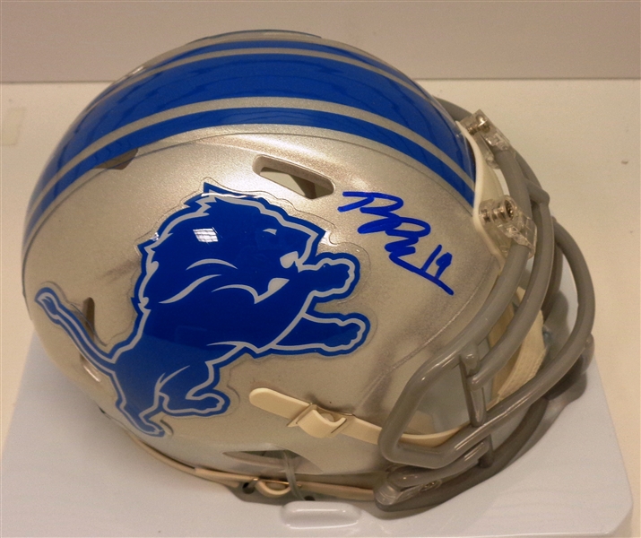 Breshad Perriman Autographed Lions Mini Helmet