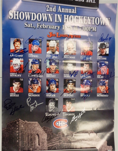 Montreal Canadiens Autographed 18x25 Poster