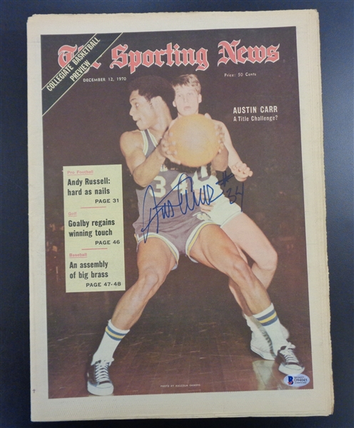 Austin Carr Autographed Sporting News