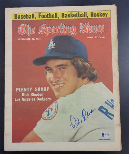 Rick Rhoden Autographed Sporting News