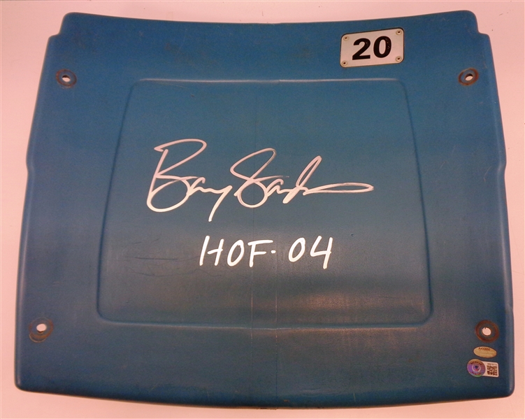 Barry Sanders Autographed #20 Pontiac Silverdome Seatback