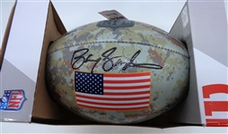 Barry Sanders Autographed Salute to Service Football