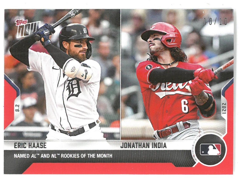 Haase & India 2021 Topps Now Red #10/10