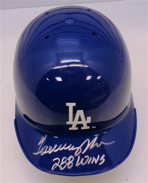 Tommy John Autographed Dodgers Mini Helmet