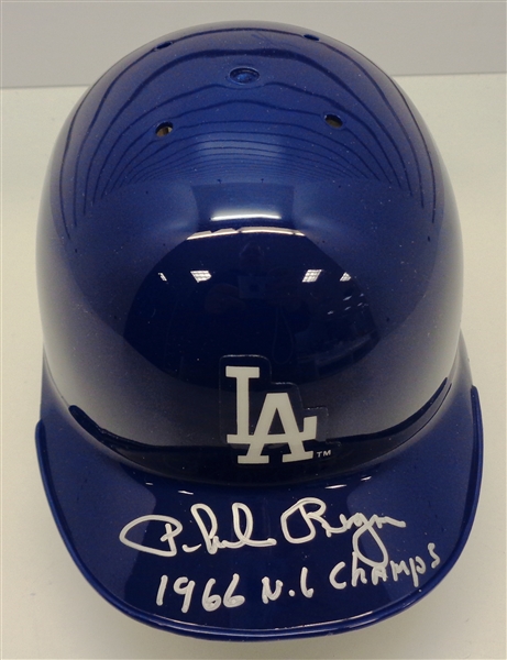 Phil Regan Autographed Dodgers Mini Helmet