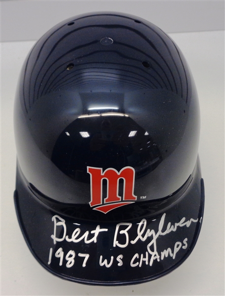 Bert Blyleven Autographed Twins Mini Helmet