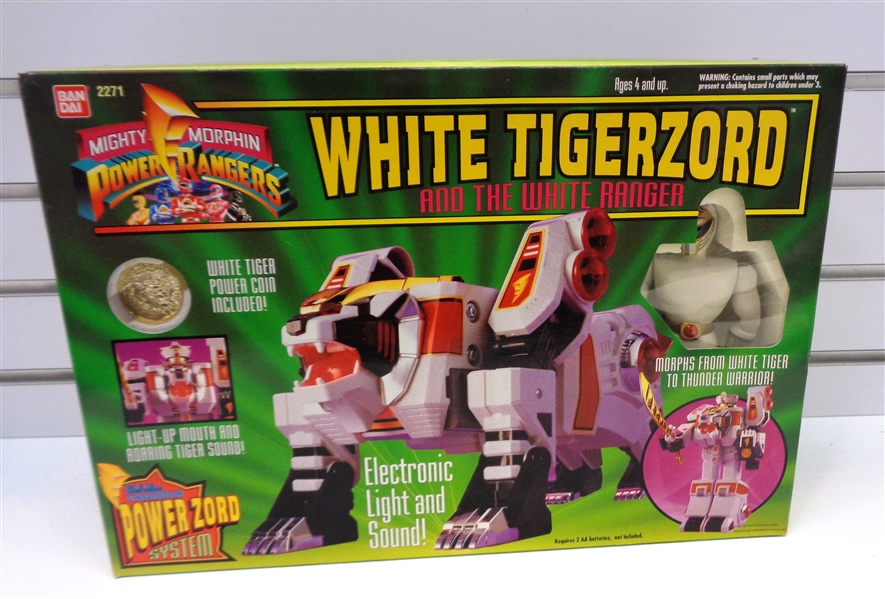 Power Rangers White Tigerzord and the White Ranger