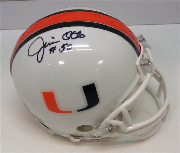 Jim Otto Autographed Miami Mini Helmet