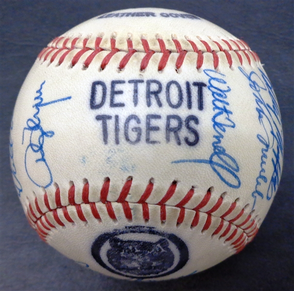 1980s Detroit Tigers Team Signed Baseball