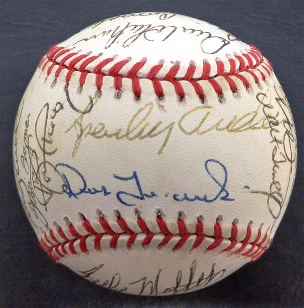 1991 Detroit Tigers Autographed Baseball