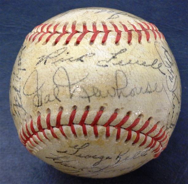 1951 Detroit Tigers Team Signed Baseball