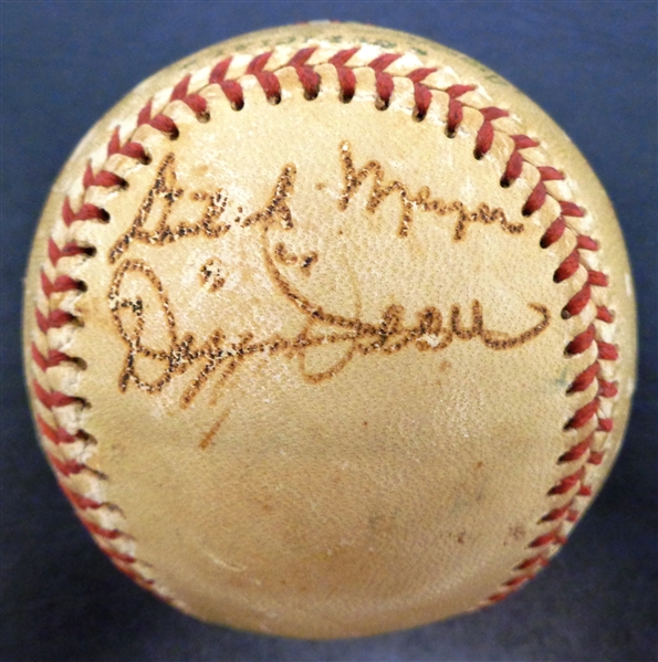 Dizzy Dean 1955 Old Timers & Stars Autographed Baseball
