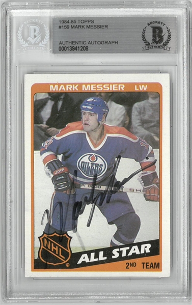 Mark Messier Autographed 1984/85 Topps