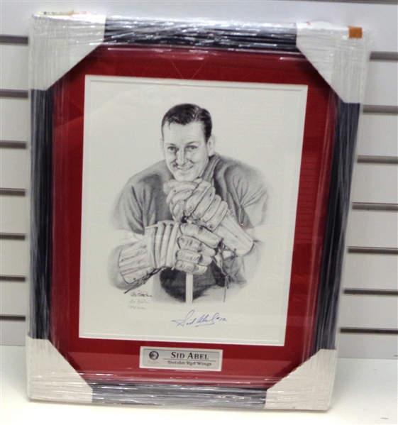 Sid Abel Autographed Framed 11x14 Lithograph