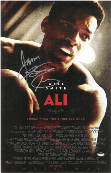 James Toney  Autographed 11x17 Ali Poster