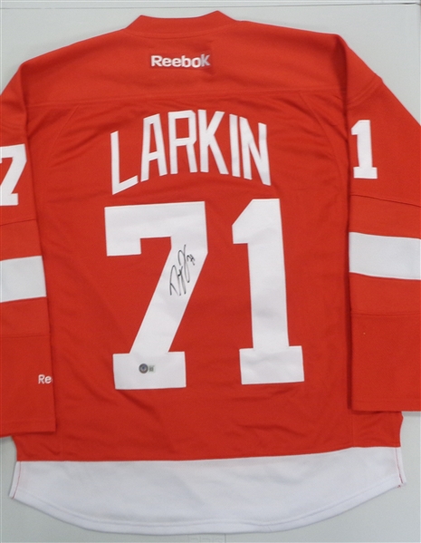 Dylan Larkin Autographed Red Wings Jersey