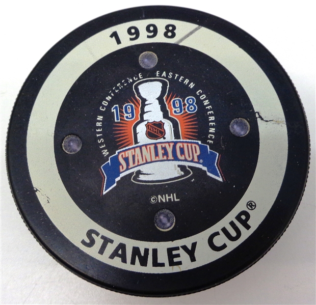 Foxtrax 1998 Stanley Cup Finals Game Used Puck