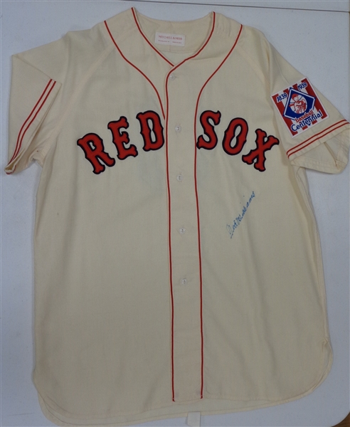 Ted Williams Autographed 1939 Red Sox Mitchell & Ness Jersey