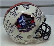 Hall of Fame Mini Helmet Signed by 8