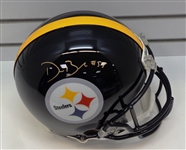 Devin Bush Autographed Steelers Full Size Authentic Helmet