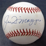 Joe DiMaggio Autographed Baseball