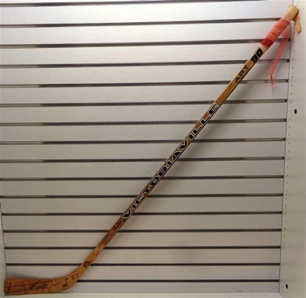 Darren McCarty Game Used Stick Autographed by McCarty, Maltby, Kocur