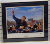 Bo Schembechler Autographed AP Lithograph (pick up only)