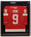 Gordie Howe Autographed Framed Jersey (Pick up only)