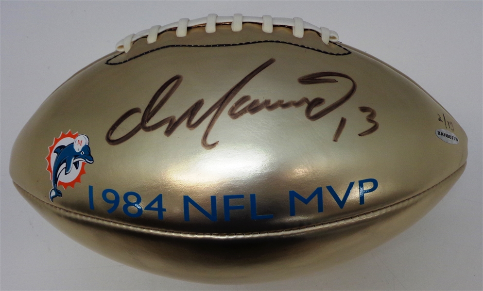 Dan Marino Autographed L/E /13 1984 MVP Football