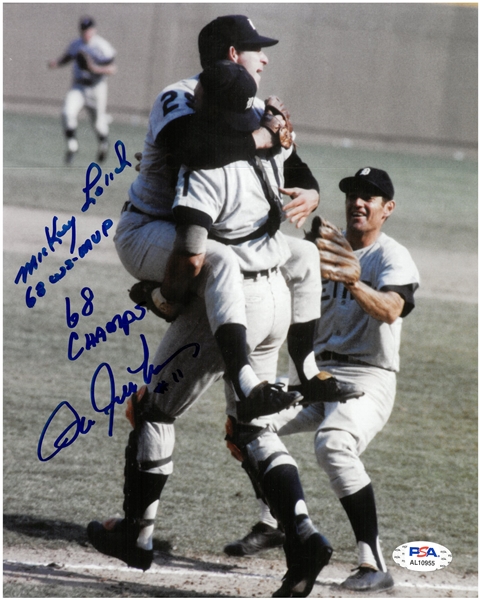 Lot Detail Mickey Lolich Bill Freehan Autographed Inscribed X