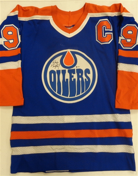 Wayne Gretzky Autographed Oilers Authentic Jersey